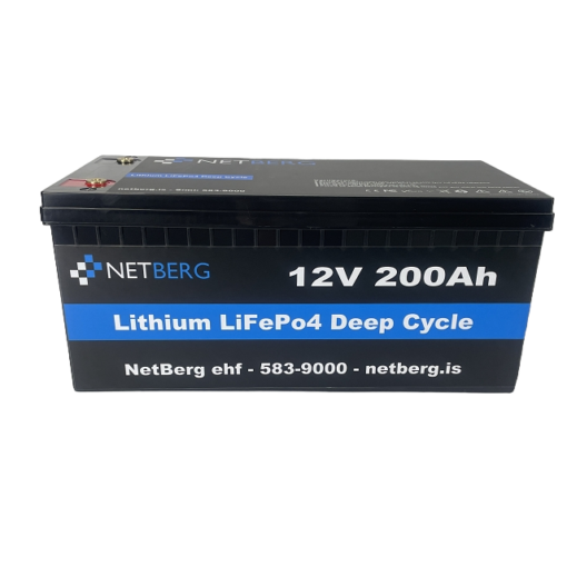 Bláorku LiFePO4 Battery 12,8V/400Ah hitaður - 5,12kWh